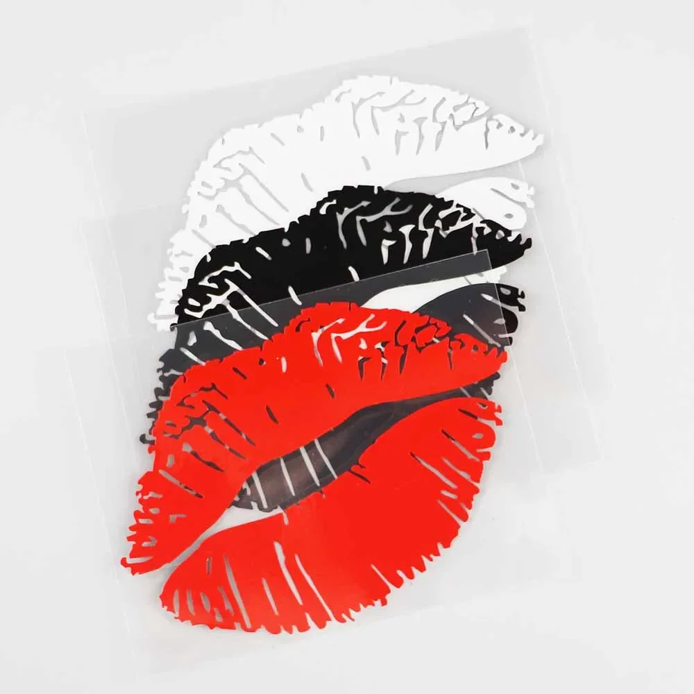 Cute Kiss Marks Car Sticker PVC Waterproof Decal Cover Scratch For Auto Motorcycle Laptop Luggage Exterior Decor Accessories