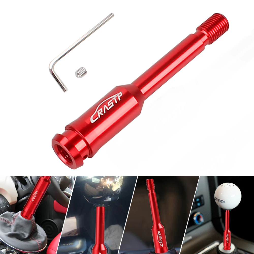 RASTP-Aluminum Alloy Car Shift Knob Extender M14X1.5 Adjustable Gear Lever Fit Universal Car RS-SFN115