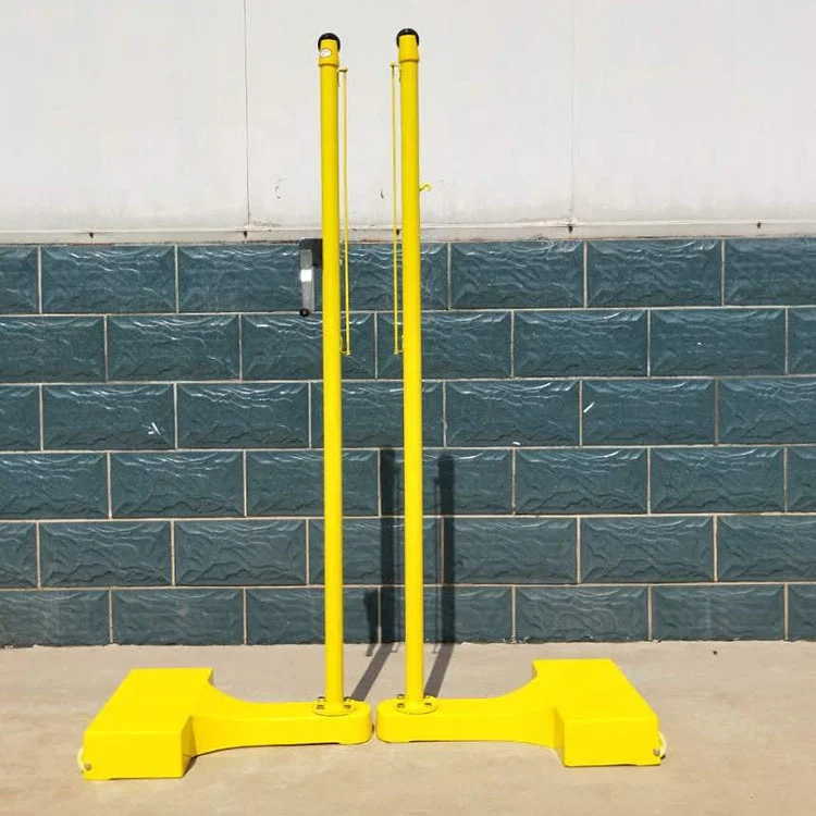 Portable Steel Pipe Tennis Pole Badminton Net Pole Movable Multi Posts Tennis Posts Badminton Posts with Wheels