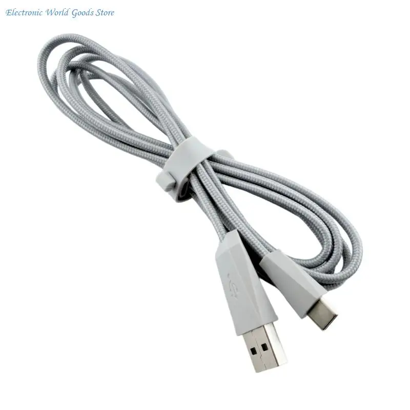 A3PD Long Last PVC USB Chargers Cord Optimized For ROG DeltaS High Performances Gaming Headsets Data Cable 70.87in