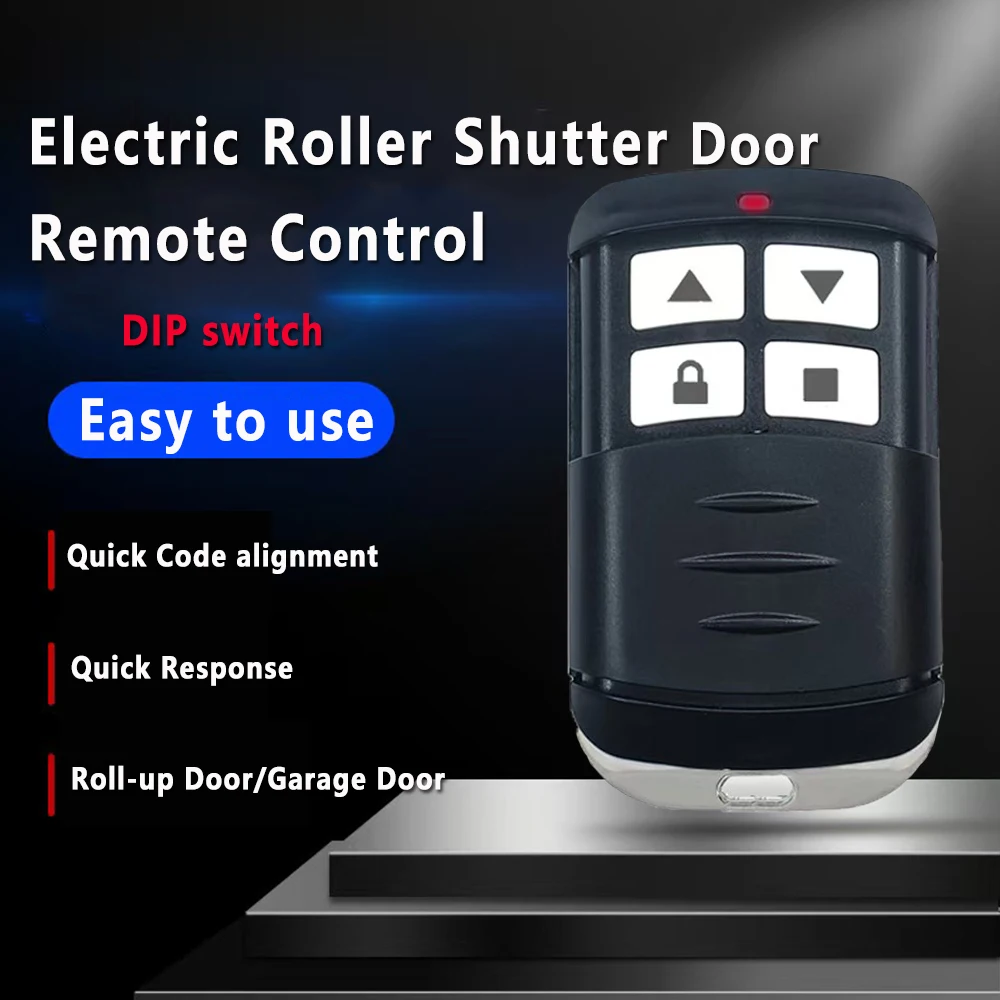 

433MHz, Real Metal Dip Switch Remote Control, Garage Door Electric Opener, Wireless Remote, Compatible with Garages in Vietnam