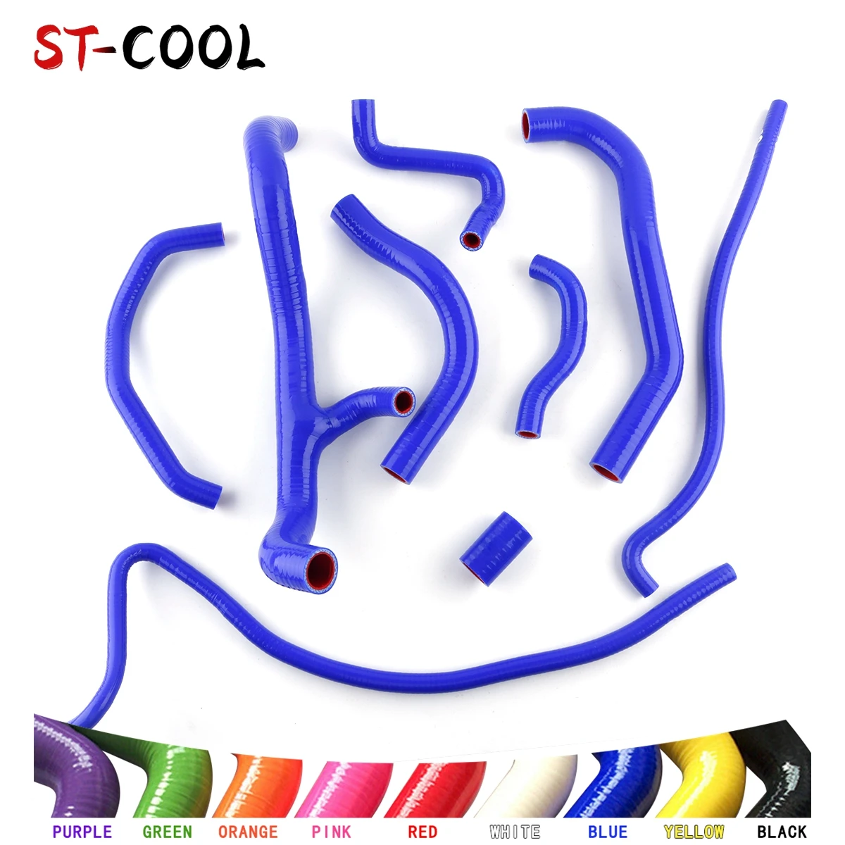 

For 2007-2011 Honda CBR 600 RR CBR600RR 2008 2009 2010 Silicone Radiator Hoses Tubes Piping Kit 9Pcs 10 Colors