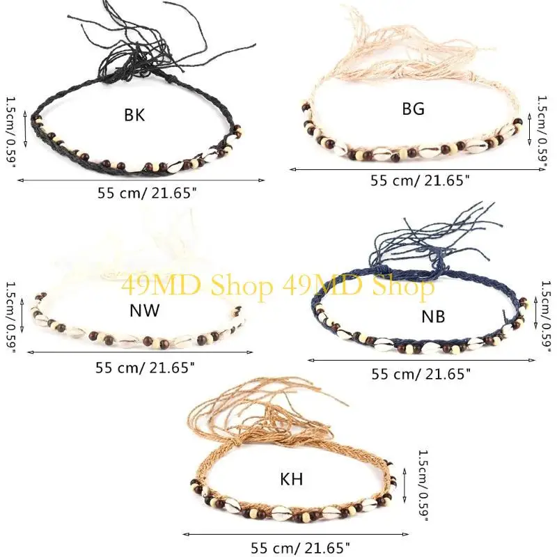 49MD Bead Hat Bands Cowboy Hat Bands Conch Hat Bands Straw Hat Bands Western Hat Belt