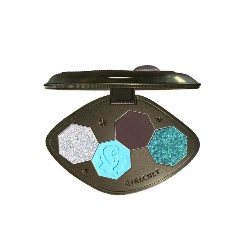 

Girlcult Makeup Eyeshadow Palette Four Colour Eyeshadow Palette Blue Aurora Chameleon Eyeshadow Palette