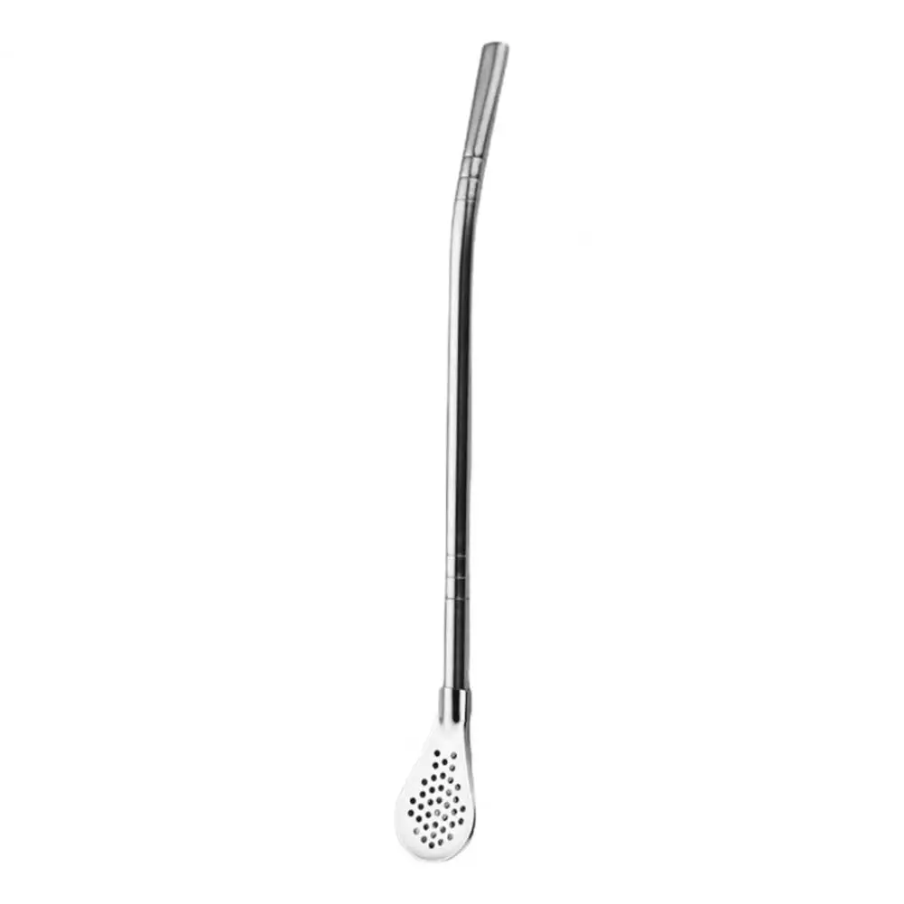 Stainless Steel Straw Filter Spoon Healthy Drinking Experience Utensil Reusable Stainless Steel Tea for Coffee for Filtering