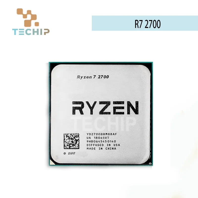 

Ryzen 7 2700 R7 2700 3,2 ГГц Восьмиядерный шестнадцатипоточный процессор L3 = 16M 65 Вт YD2700BBM88AF Разъем AM4