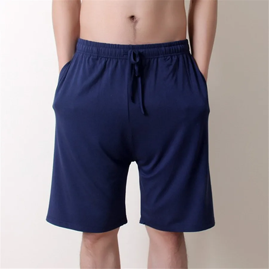 Plus Size 8XL 6XL Casual Sleep Shorts for Men Modal Men\'s Pajamas Shorts Summer Soft Five Points Beach Shorts Loose Homewear