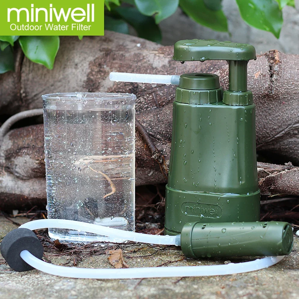 portable water filter camping equipment personal water purifier for outdoor camp and hiking