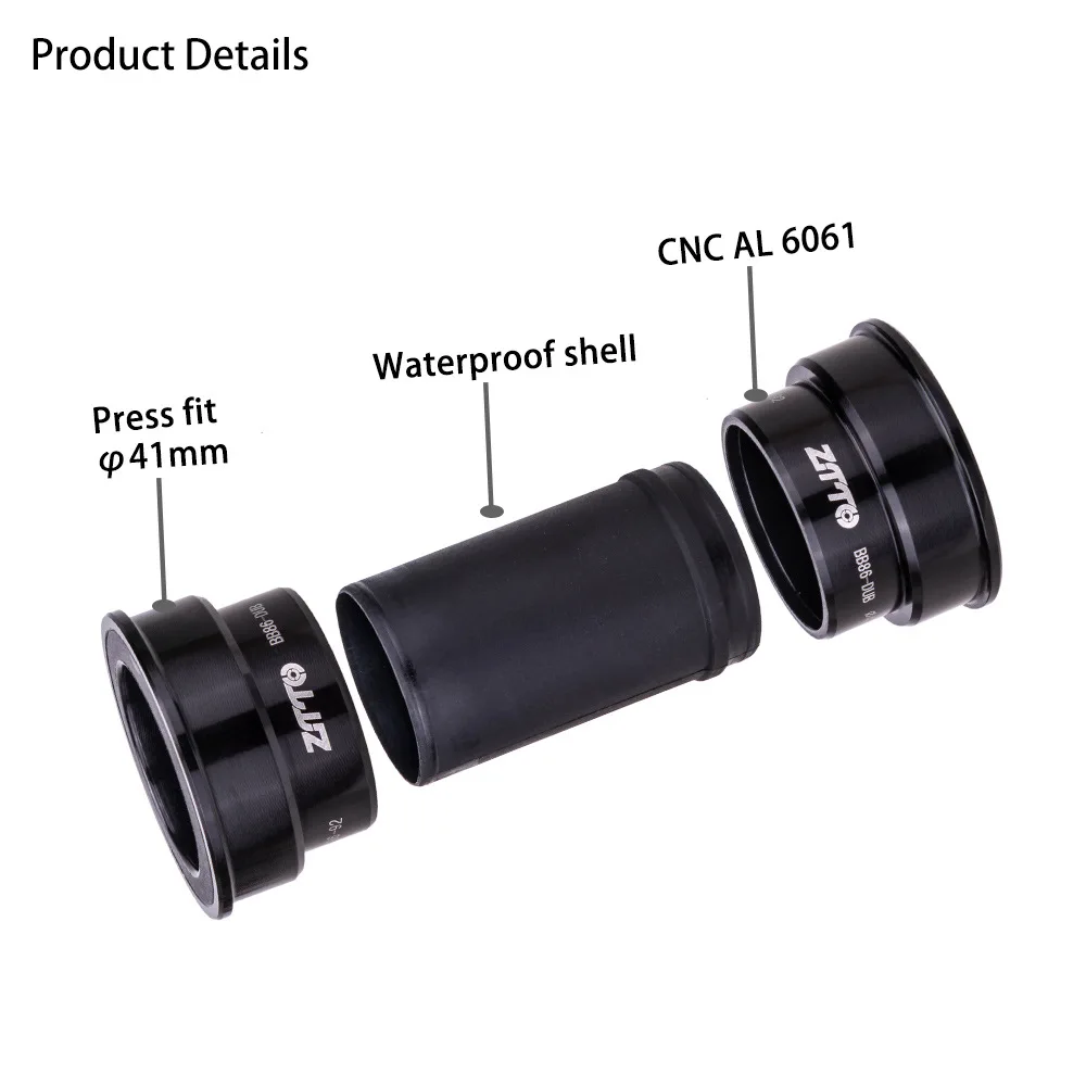ZTTO Bike BB86 BB92 DUB Bottom Bracket Waterproof Press Fit Frame NX GX 29mm Crankset For MTB Road Bicycle Crankset Chainset
