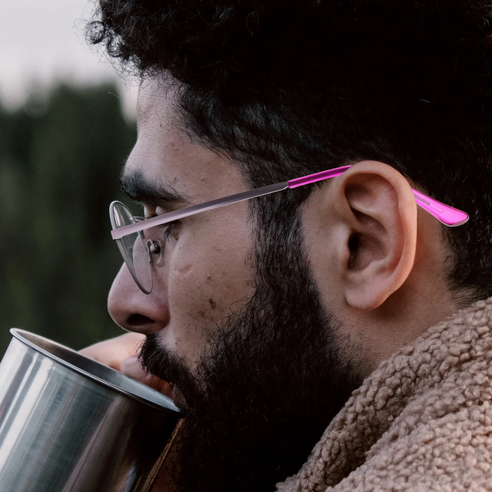 

1Pair Glasses Arm Replacement Metal Eyeglasses Parts Lightweight Comfortable Easy Install Glasses Arm Replacement