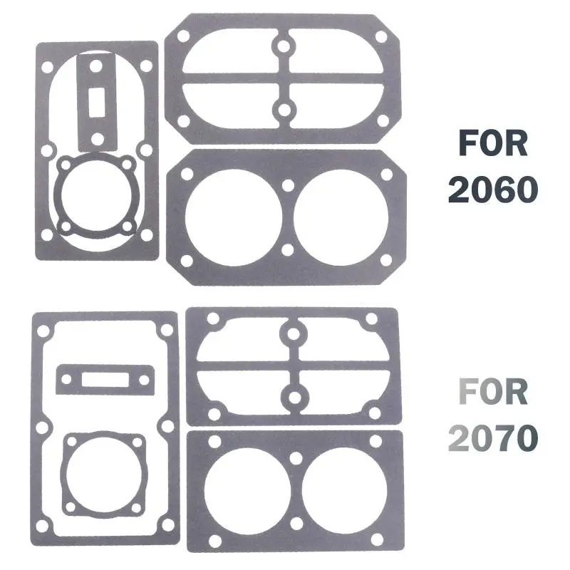 Air Compressor Gaskets Washers Set Durable Leakproof Easy Install For 2060 2070 Type Air Compressor Repair Parts