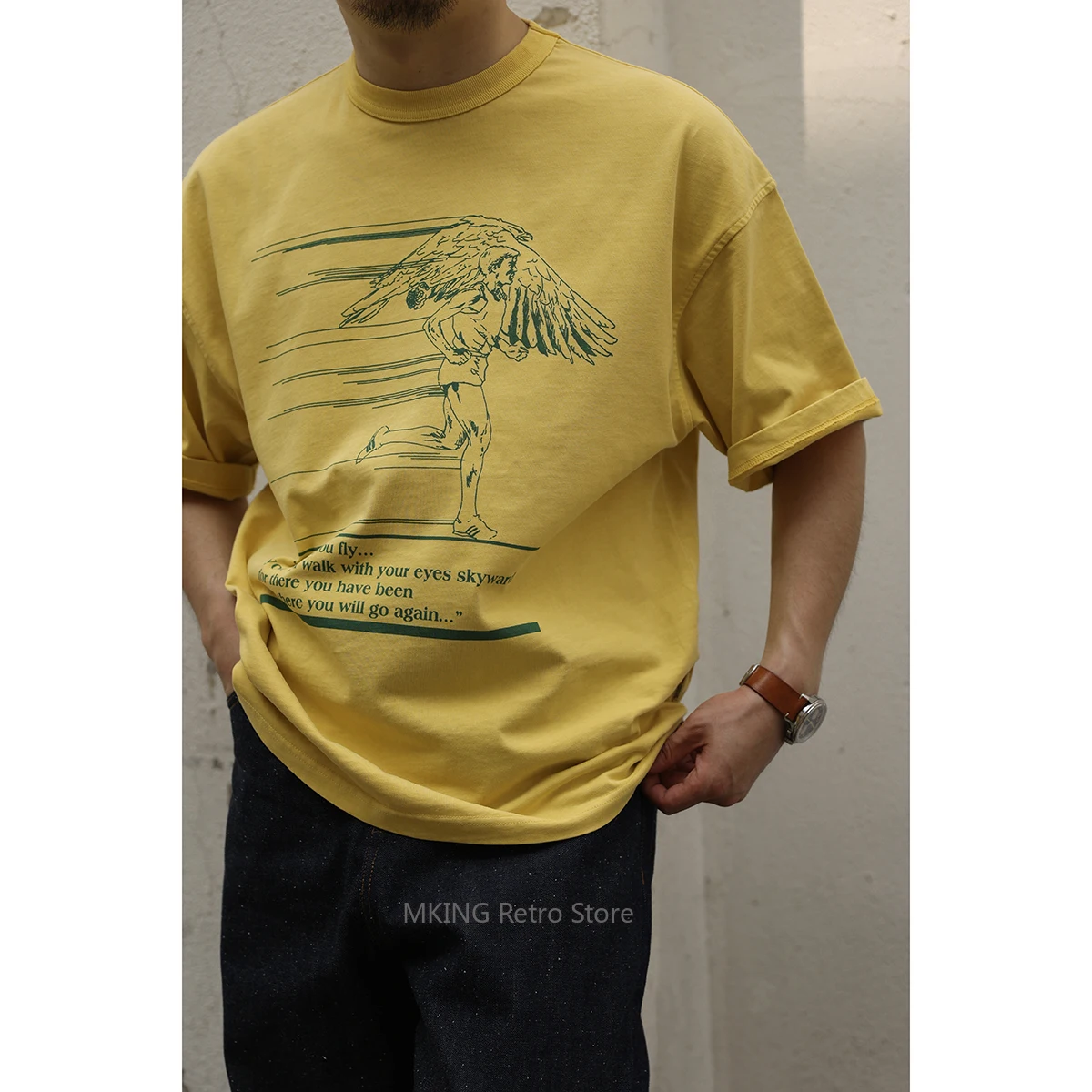 

Second Order Running Club Batik T-Shirt Retro Style Print Men's Short Sleeve Tee