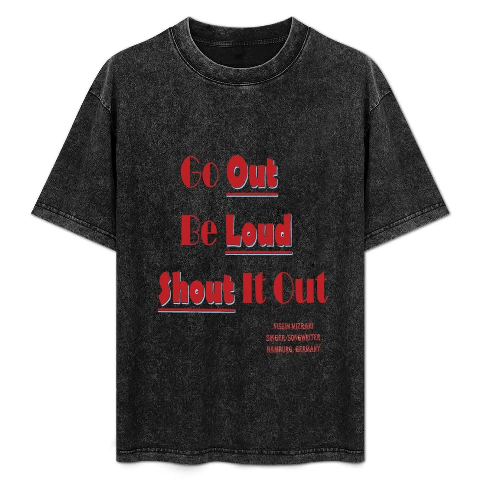 

Nissim Mizrahi Go Out Quote T-Shirt Plus Size Solid Color T-Shirt