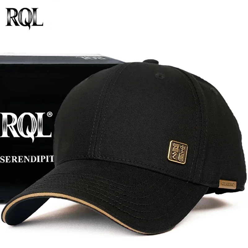 RQL Baseball Cap For Women Men\'s Fashion Chinese Tide Designer Brand Sports Golf Hat Breathable Plain Structured Trucker Hat