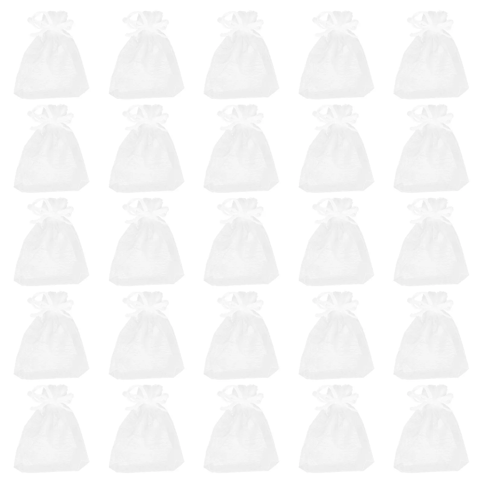 

100Pcs Small Drawstring Bags Jewelry Pouches Gift Favor Pouch for Party Wedding Christmas Shower Treat Bag Mesh Storage Bag