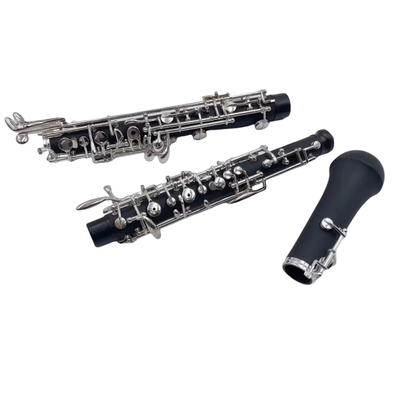 

1set slick Semiautomatic Oboe with slap-up 3rd Octave Key, polished Silver Plated C Key