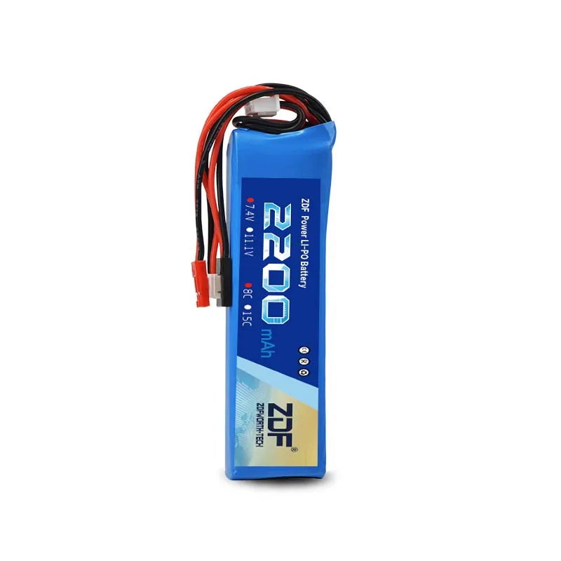 Rc Lipo Battery 7.4V 2200mah 8C 2S Lipo Battery do nadajnika Futaba T6J T8FG 12FG do drona RC