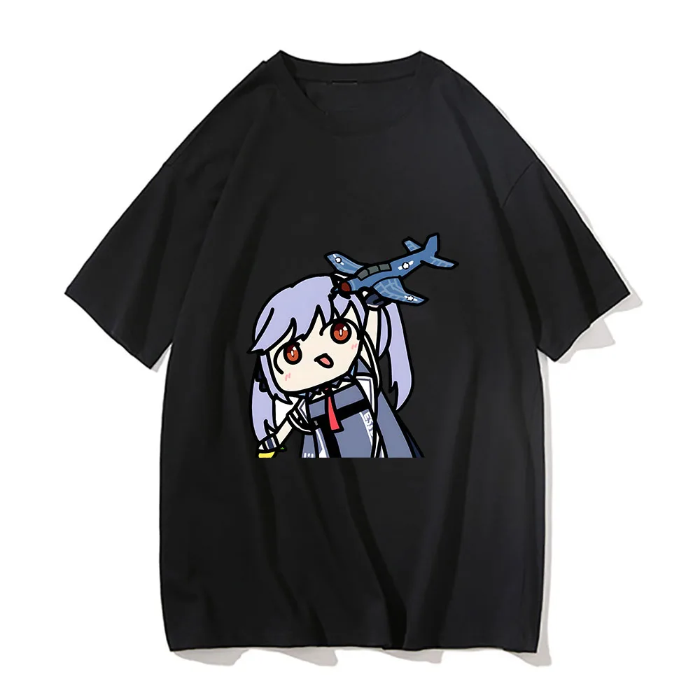 Azur Lane Essex T Shirt Men/Women Aesthetic Kawaii Tshirts Unisex Harajuku Streetwear Cartoon 100% Cotton Tops Cute Short Sleeve