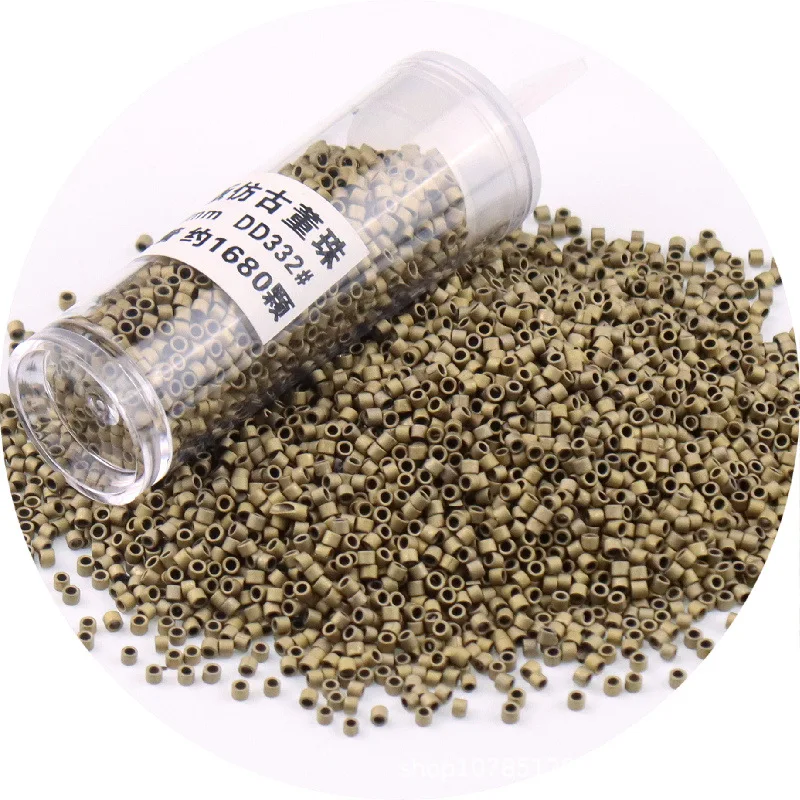 2000 stücke 11/0 1.3*1,6mm Generisches Metallic Farbe Glas Perlen Japanischen Uniform Lose Distanz Seed Perlen für Schmuck, der DIY Nähen