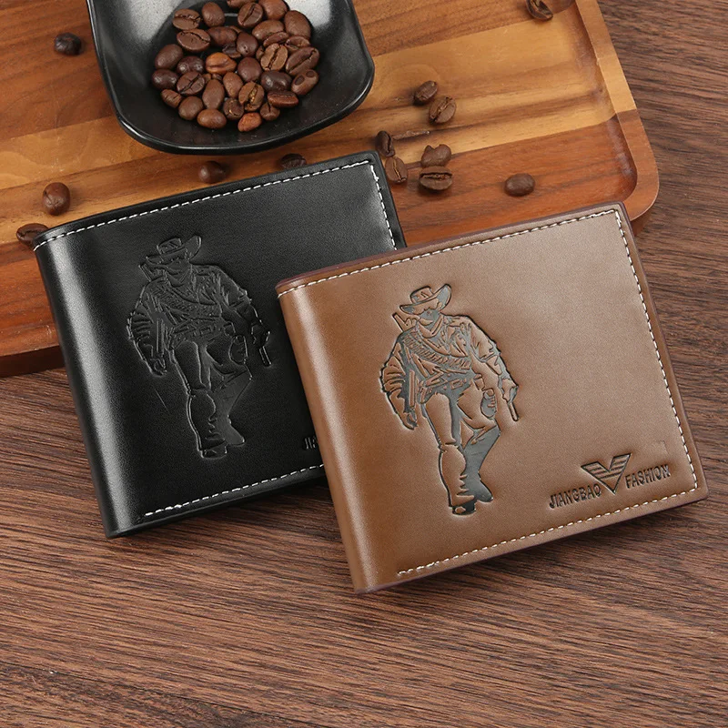 

Men's Wallets Slim Card Holder Coin Purse Superior Quality Leather Short Bifold Business Clutch Cash Holder billeteras de hombre