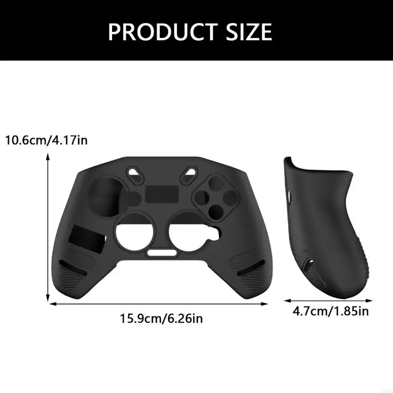Penutup silikon untuk 4 Game Controller Housing Housing Scratchproof Skin Shell 24BB