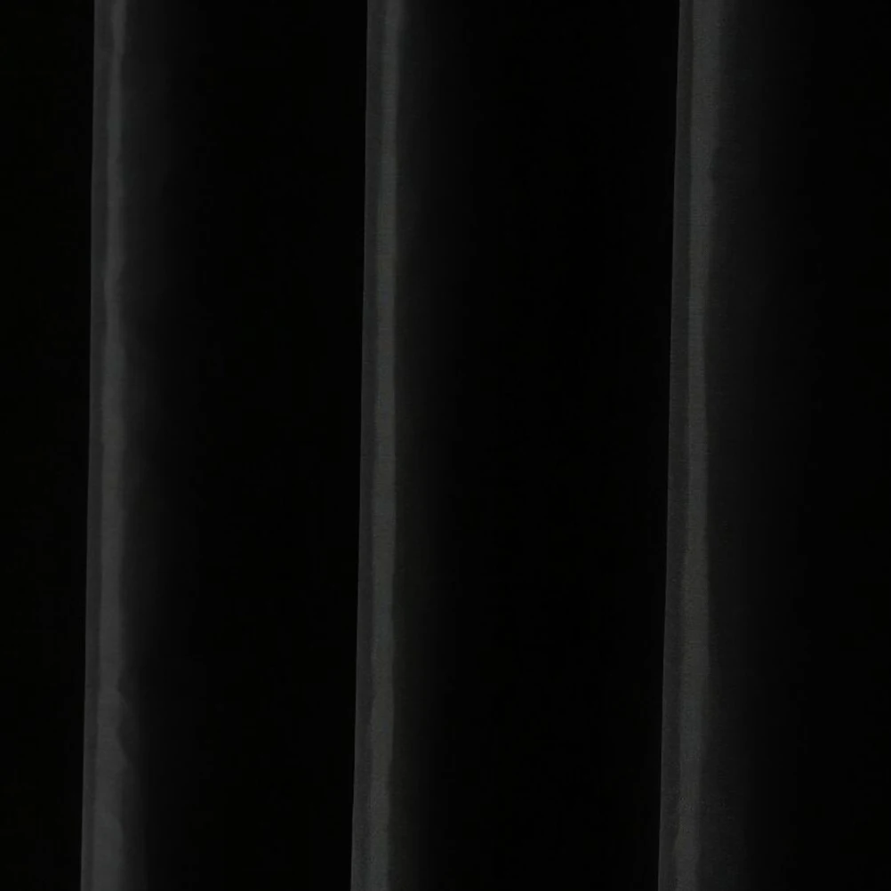 

1pc Black Waterproof Shower Curtain 120X180Cm Bathroom Bath Curtain Mold Resistant Polyester Rustproof Grommets