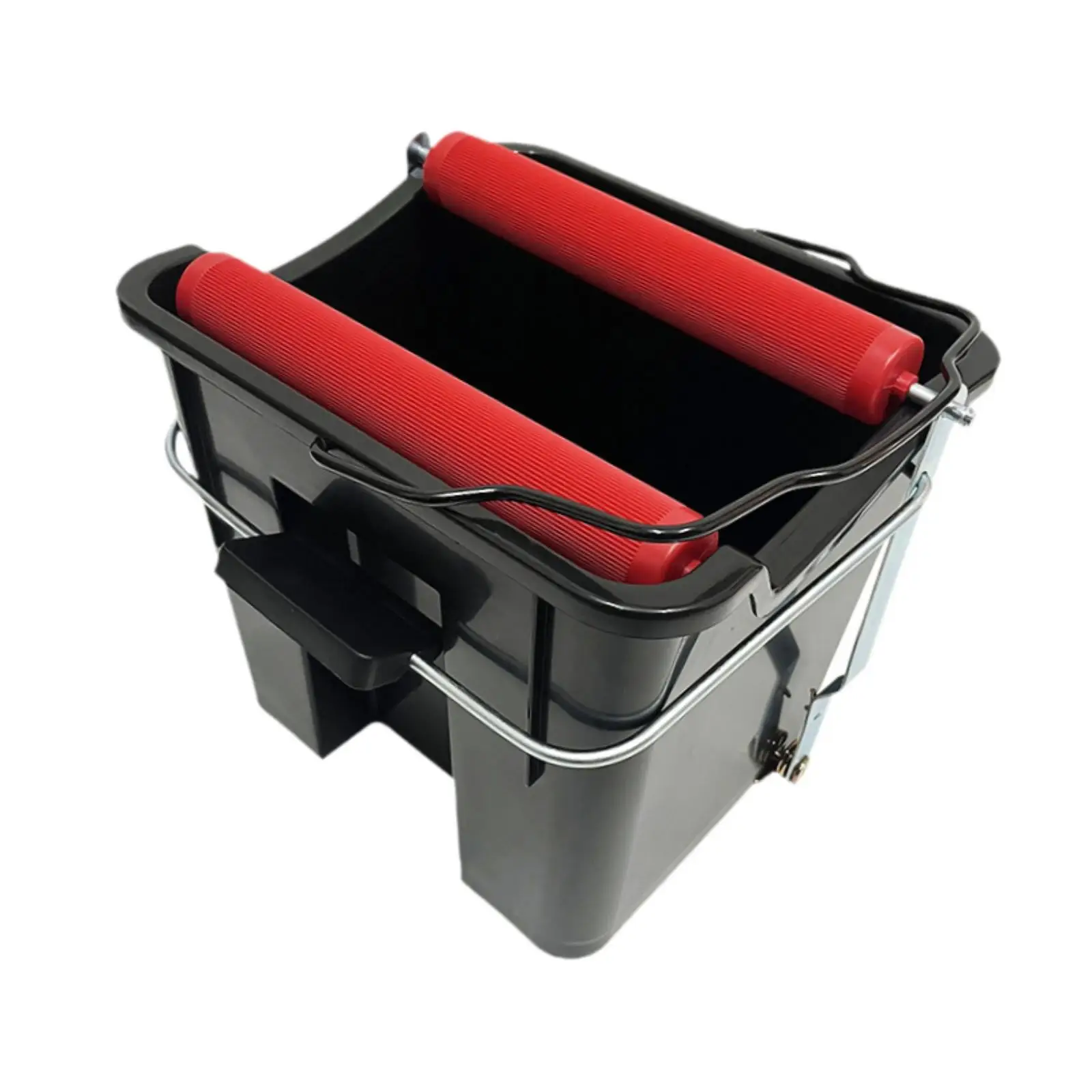 14L Foot Pedal Mop Bucket,Accessories Sturdy Boat Use,Professional Convenient Black Water Squeezing Cleaning Bucket