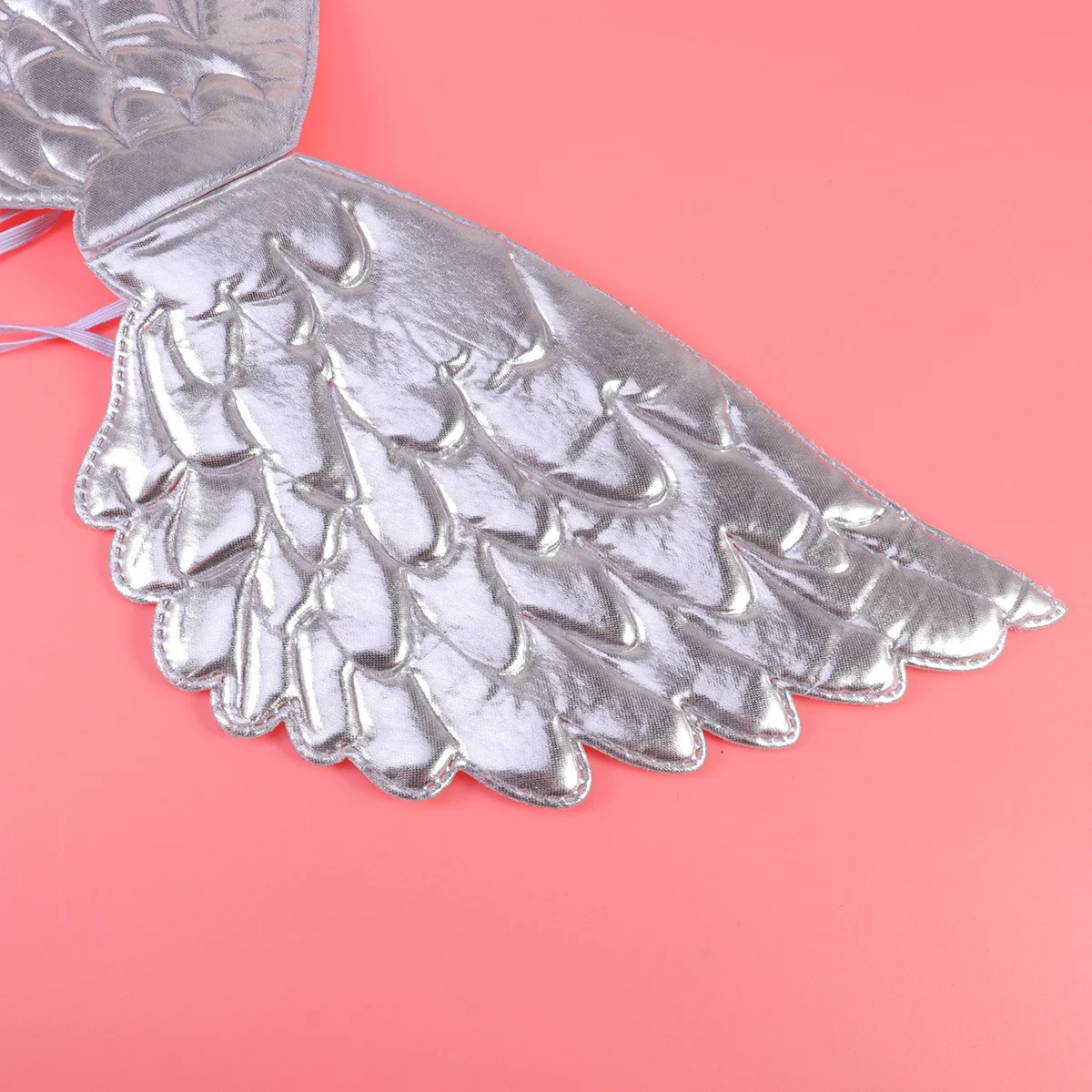 1Pcs Silver Angel Wings Premium Performance Costume Beautiful Gradient Party Stage Christmas Cosplay Gift for