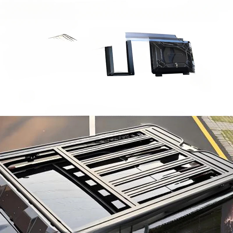 For Byd Equation Leopard Titanium 7 2025 Aluminum Alloy Roof Platform Luggage Rack Off-Road Ladder 100Kg Load Capacity Easy