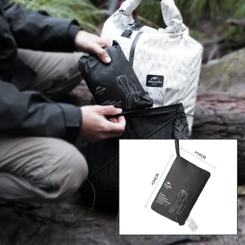 Naturehike Rainproof Pants Hiking Outdoor Waterproof Pants Ultralight Portable Camping Sports Quick Dry Breathable Pants image 5