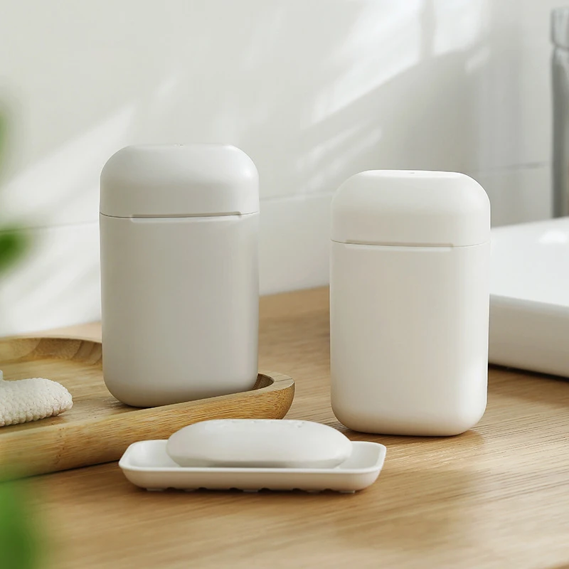 

Low-Profile Soap Holder for Travel with Enhanced Leak-Proof Seal and Removal Drain Tray