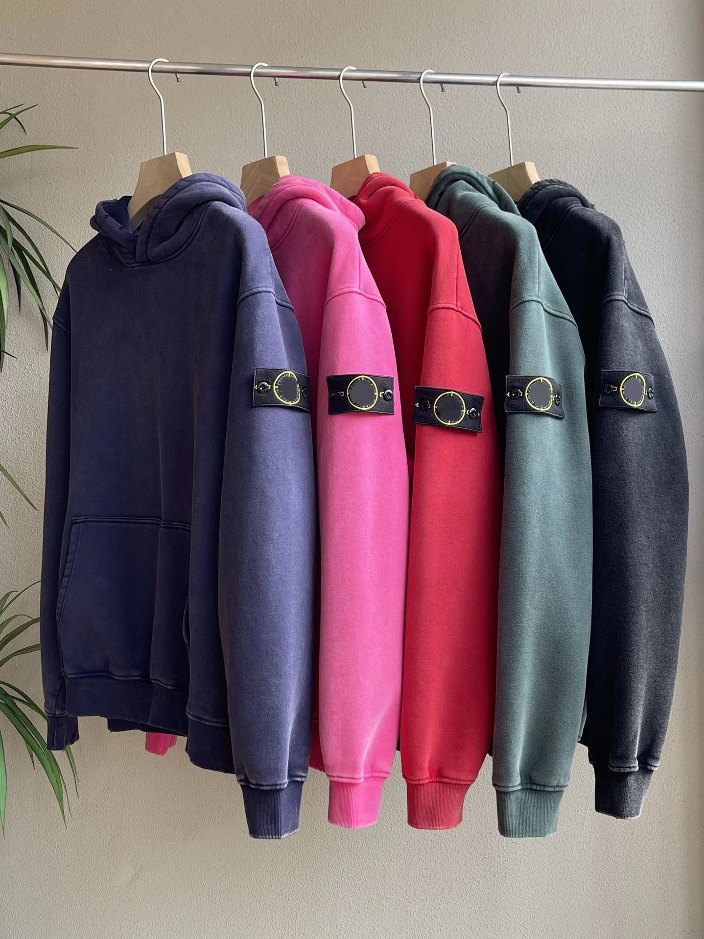 

Waed Fce Hoodie Couple Loose Fit Winter Casual Cotton Polyester Long Sve Warmth Hooded Sweatirt Men Women
