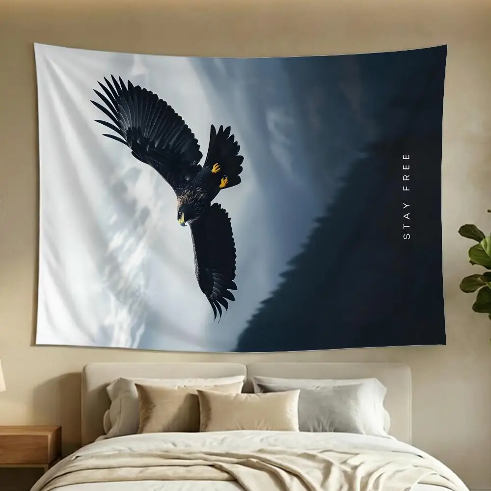 Cool Animal Eagle Tapestry Soft Tapestry Wall Hanging Decor for Living Home Room Bedroom