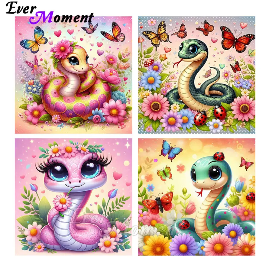 

Лидер продаж, алмазная живопись, змея с цветами и бабочками, картина феи, пыль, алмазная живопись, сделай сам, художественные подарки ASF2994