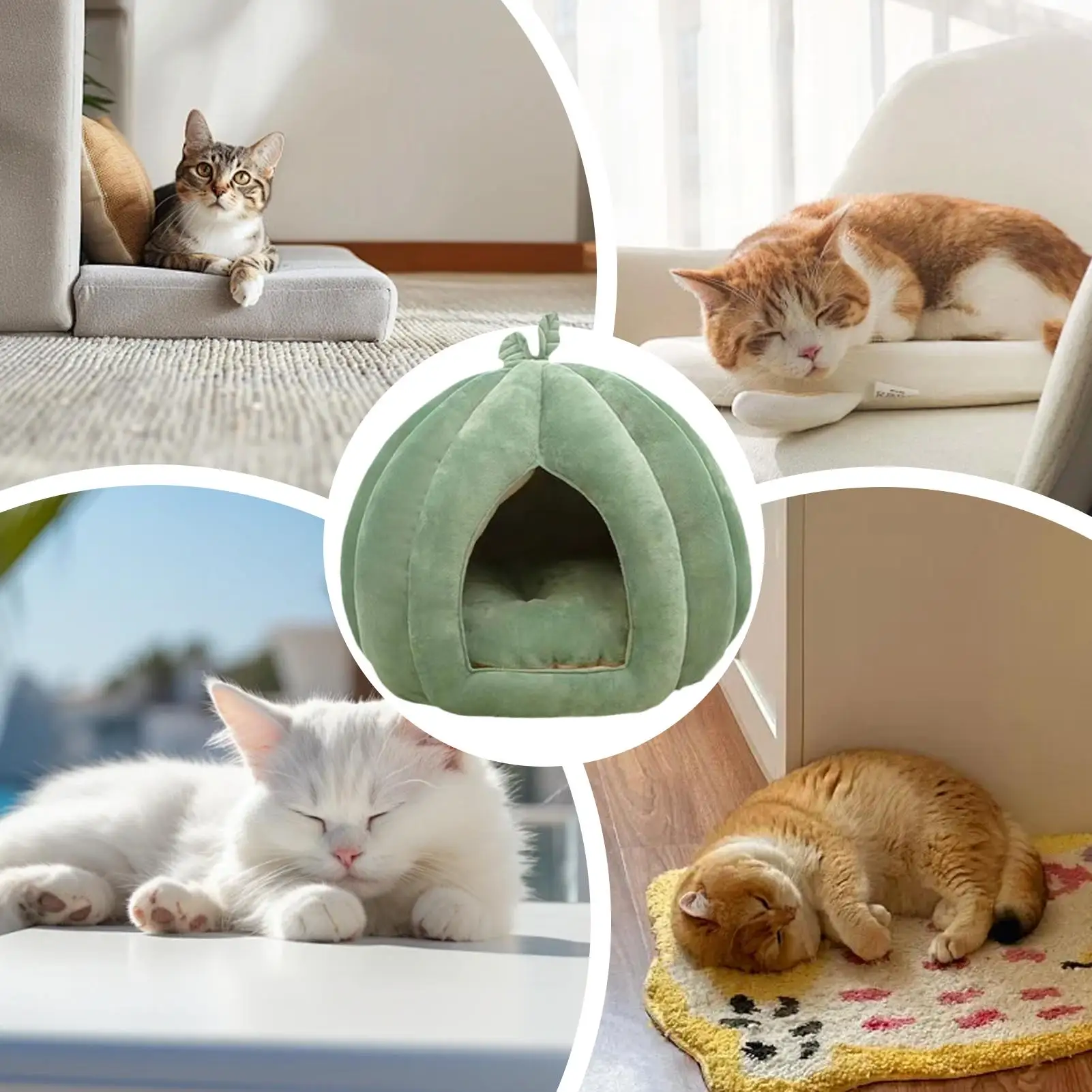 Thumbnail 4 - #22 Latest Enclosed Cat Cave Beds Offers