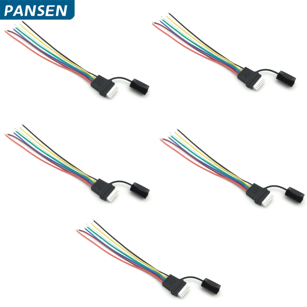 5PCS RC Aircraft 6S Balance Head with Cap Extension Charging Cable Lead Cord 10cm DIY for TATTU Fullymax Herewin Lipo Battery