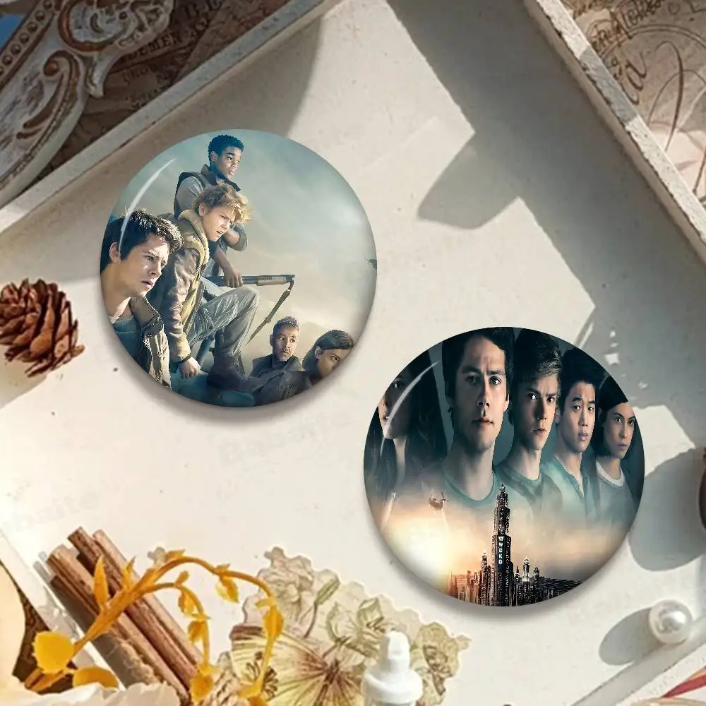 Movie Series The Maze Runner Creative Tinplate Soft Button Pins Animal Icon Brooch Lapel Backpack Badge Accessories Pin