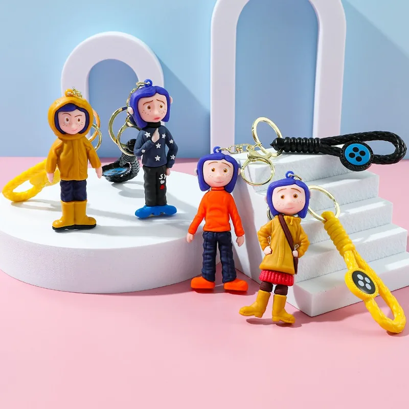 

Creative Cartoon Movie Film Action Coraline Figure Doll Model Cute Doll PVC Keyring Ornament Key Chain Pendant Birthday Gift