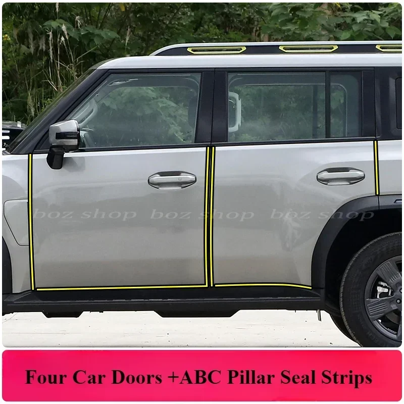 

For Chery Jetour T2 Special Fitting for Refitting Dust-proof Noise At The Door of The Whole Door Soundproof Strip Sealing Strip