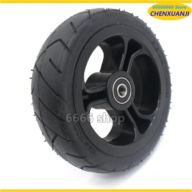 Hot Sale High Performance5 inch Solid wheel 5.5x2 Fast wheel F0,jackhot,Nes carbon fiber scooter solid tire with plastic rim hub