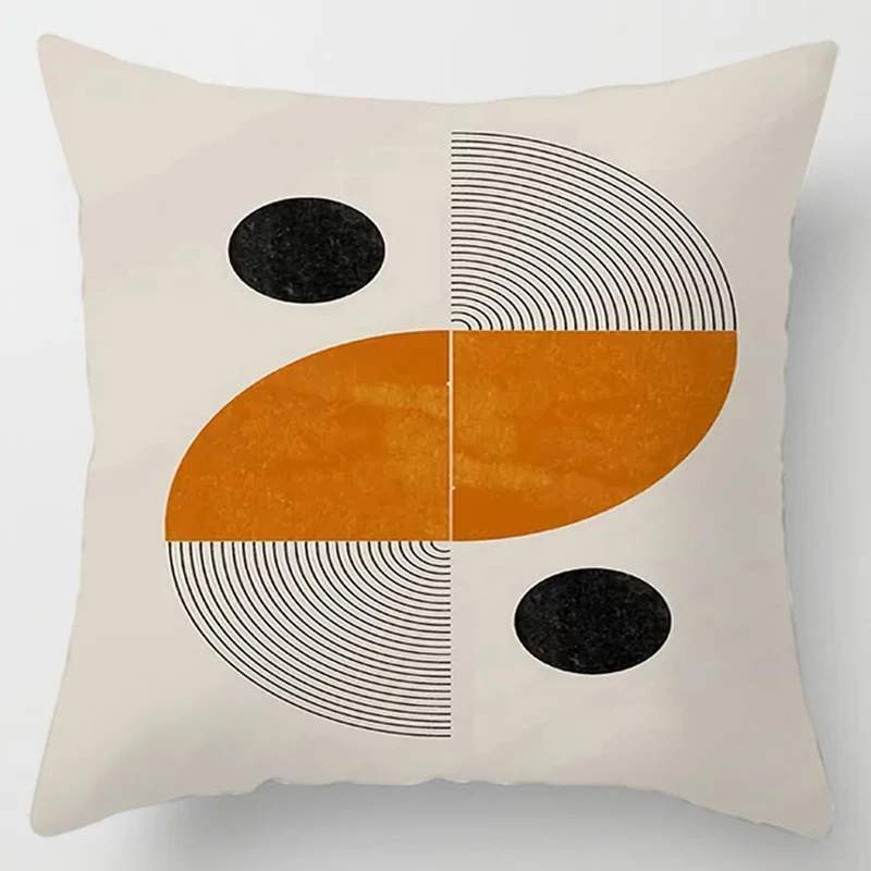 Abstract line patternSeries Pillow Gift Home Office Decoration Pillow Bedroom Sofa Car Cushion Cover