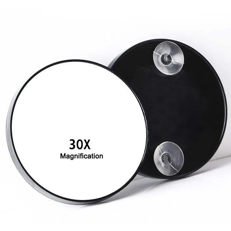 

30x Magnification Mirror With Suction Cup Blackhead Magnifying Compact Remove Acne Pores Tool Bathroom Makeup Mirror