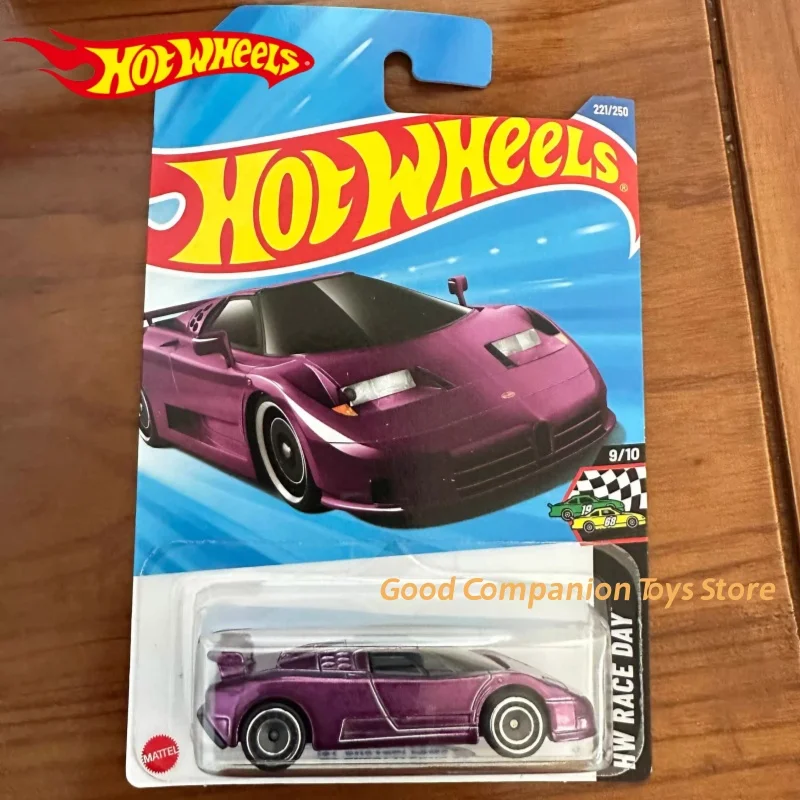 Original 2025L Hot Wheels TH Car Model Super Treasure Hunt 94 Bugatti EB110 SS Collectible Model Room Ornament Boy Birthday Gift