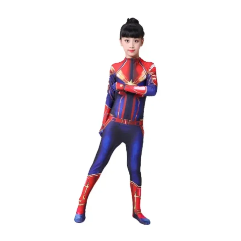 Smile Hero Cosplay Costume pour femme, capitaine de film, combinaison de scène Cos, fête d'Halloween et de carnaval, Zentai Play pour enfants