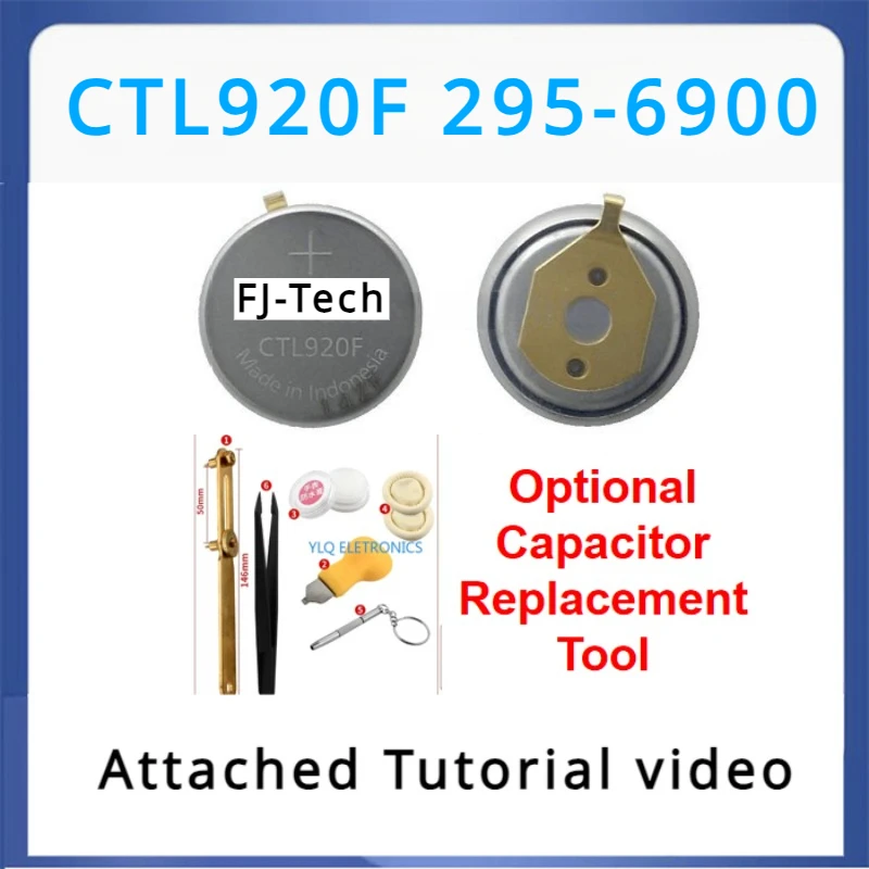 CTL920F 295-6900 CTL920 Eco Drive Watch Rechargeable Battery capacitor with Replacement Tools For Citizen E210 E600 E610 U101