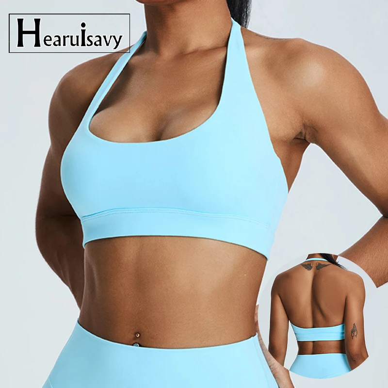 Hearuisavy Lingerie Sexy Woman Push Up Yoga Clothing Stretch Gym Top Women Sports Underwear Fitness Running Workout Bra Female