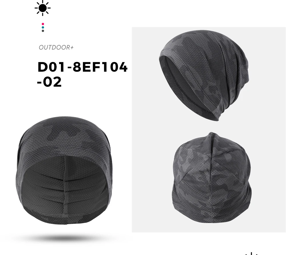 2PCS Schnell trocknende Lauf Caps Sommer Atmungs Kühlen Sport Hüte Outdoor Radfahren Wandern Baseball Skullies Stretchy Beanies Hut – Detail 28