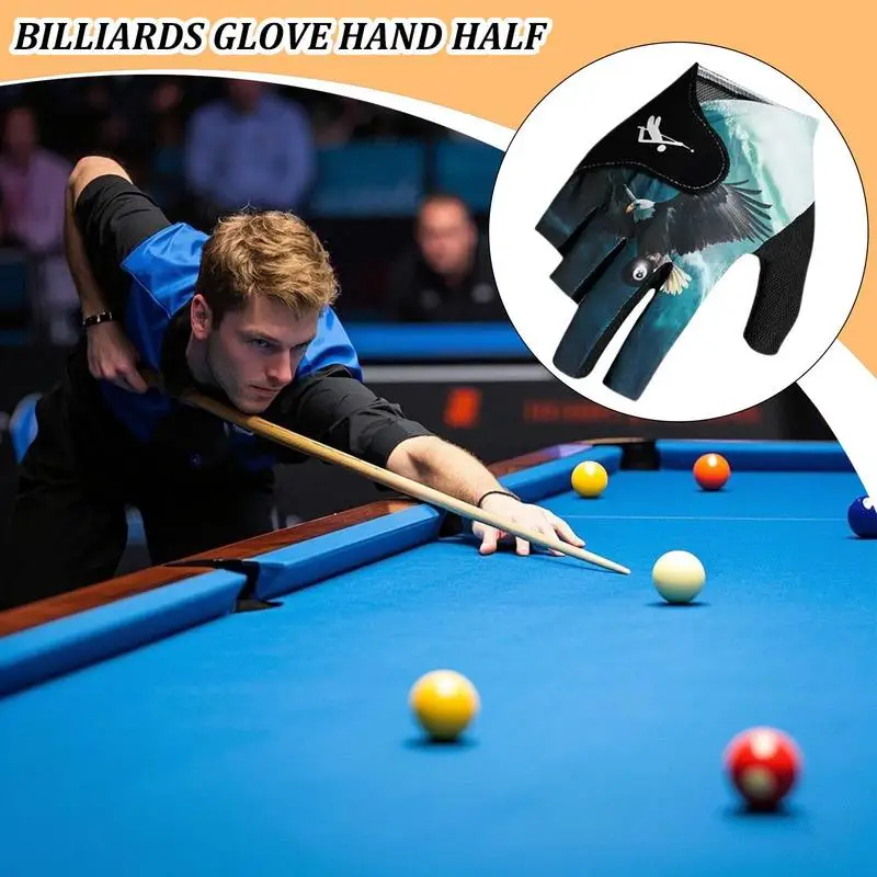 

Перчатки для бассейна, регулируемые для правой руки, аксессуары для бильярда, легкие быстросохнущие аксессуары для бильярда для левой/правой руки