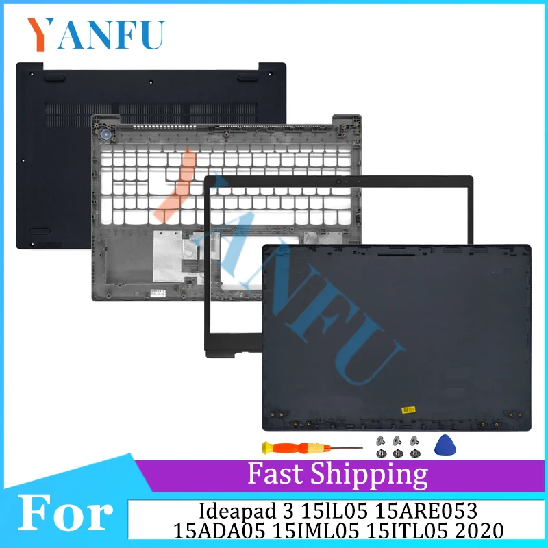 

New Repalce Case For Ideapad 3 15IIL05 15ARE05 3-15ADA05 15IML05 15ITL05 2020 LCD Back Cover/Front bezel/Palmrest/Bottom Case