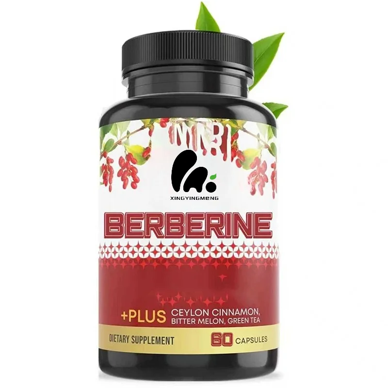 Berberine HCL 1200mg, Containing Ceylon Cinnamon, Bitter Gourd, and Green Tea Extracts, in 60 Capsules